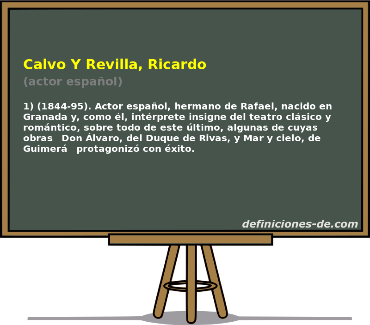 Calvo Y Revilla, Ricardo (actor espaol)