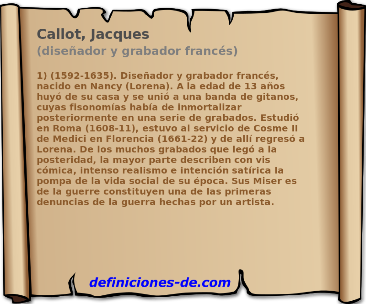 Callot, Jacques (diseador y grabador francs)
