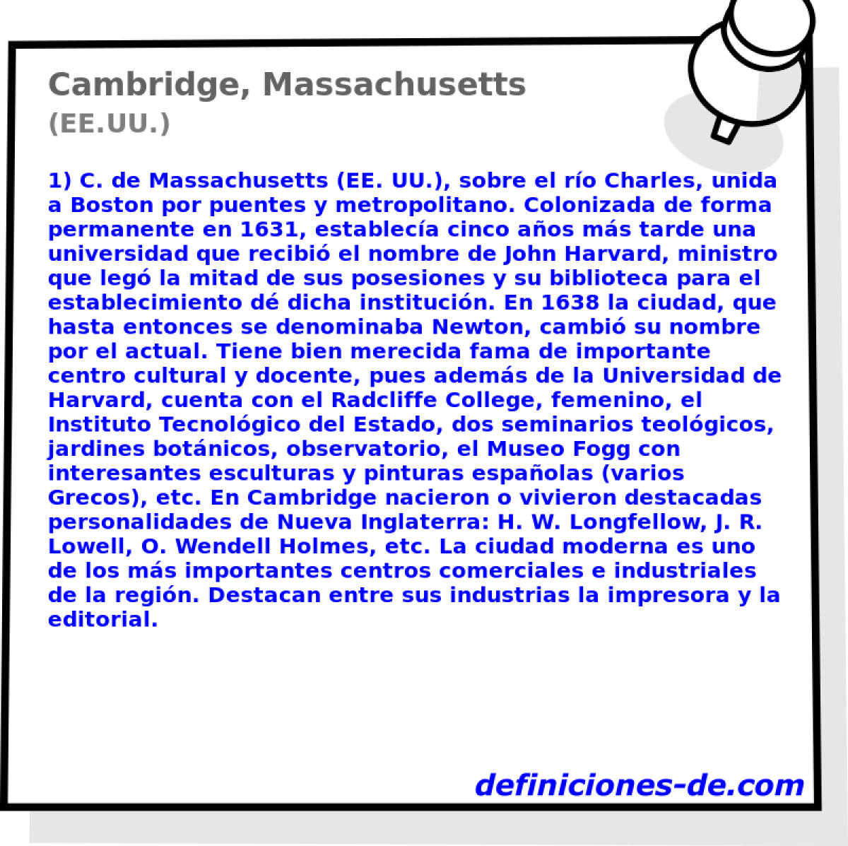 Cambridge, Massachusetts (EE.UU.)