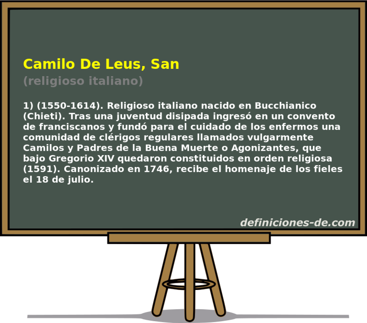 Camilo De Leus, San (religioso italiano)