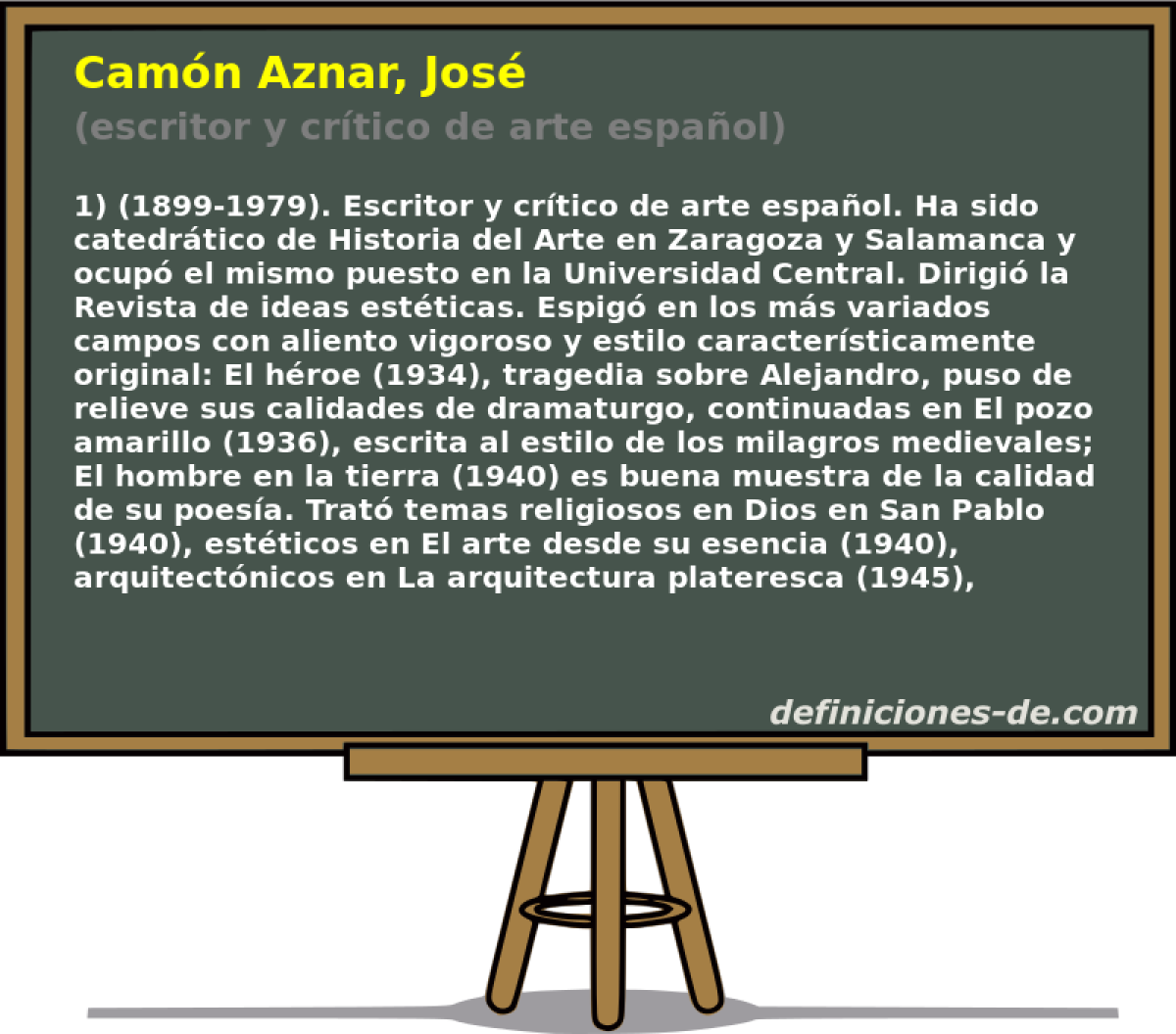 Camn Aznar, Jos (escritor y crtico de arte espaol)