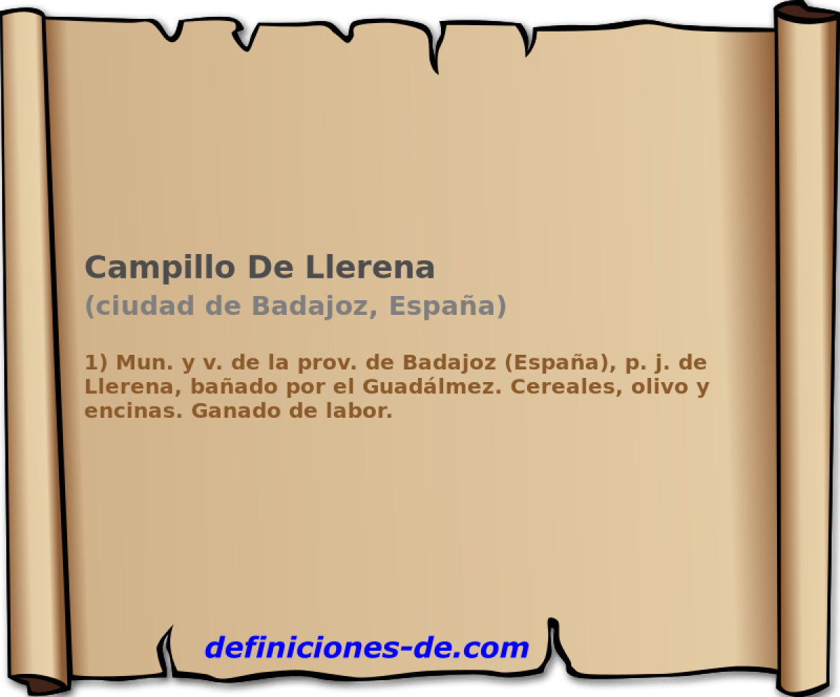 Campillo De Llerena (ciudad de Badajoz, Espaa)