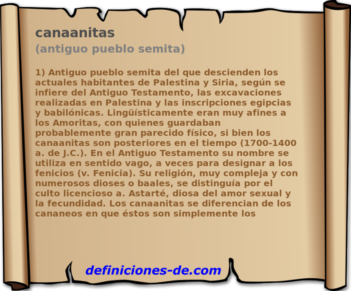 canaanitas (antiguo pueblo semita)