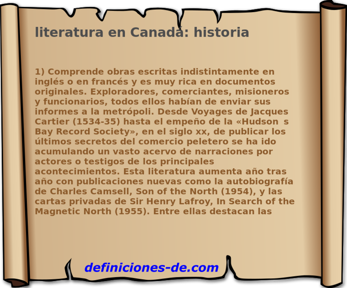 literatura en Canad: historia 