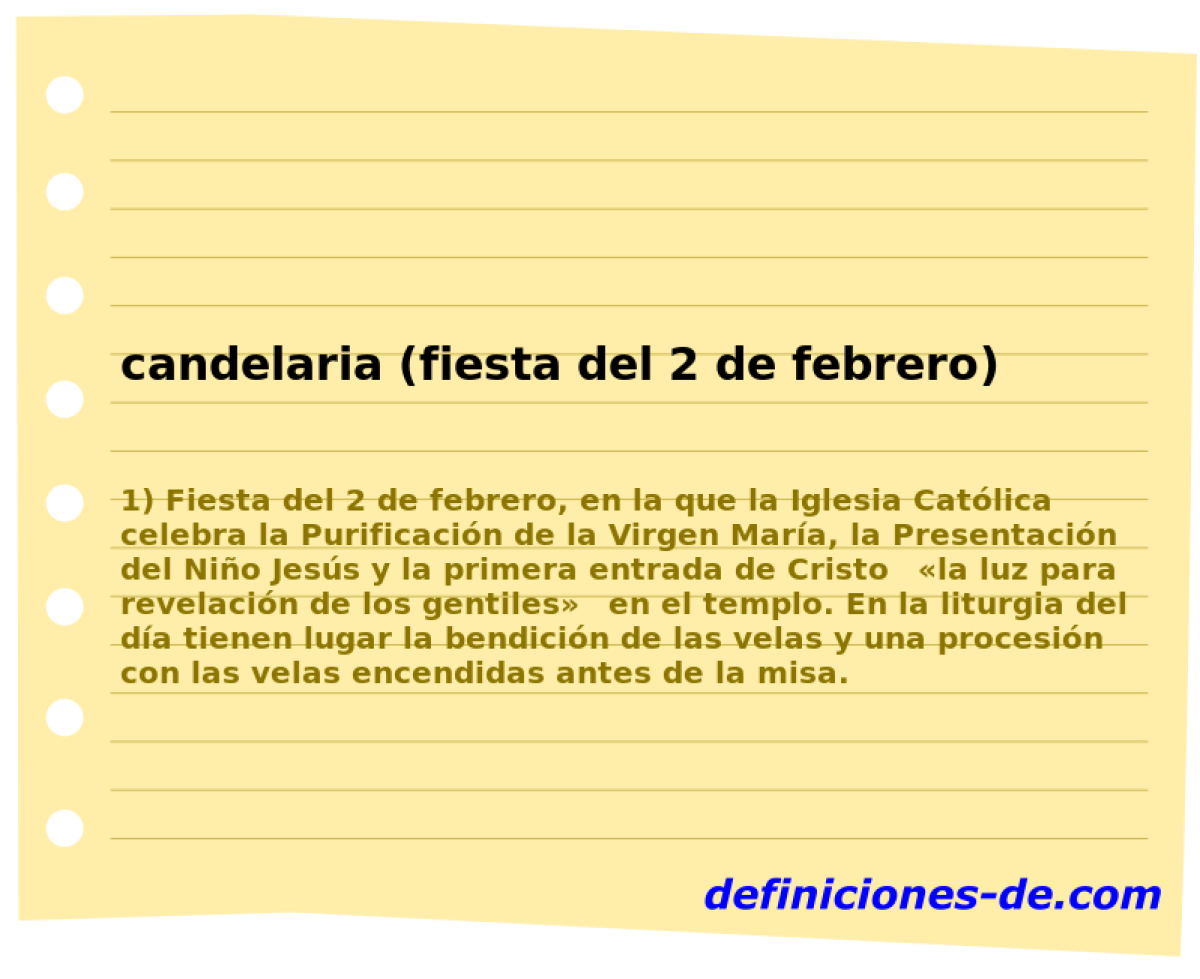 candelaria (fiesta del 2 de febrero) 