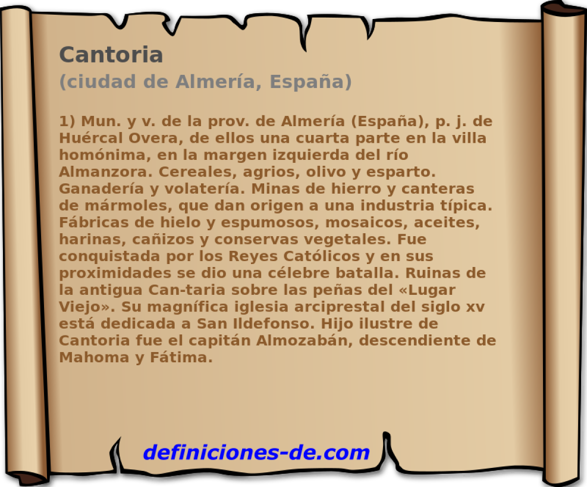 Cantoria (ciudad de Almera, Espaa)