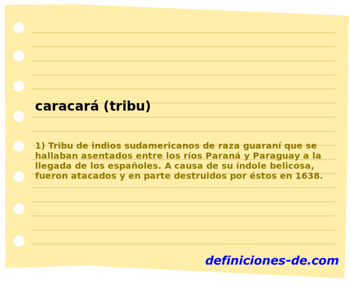 caracar (tribu) 