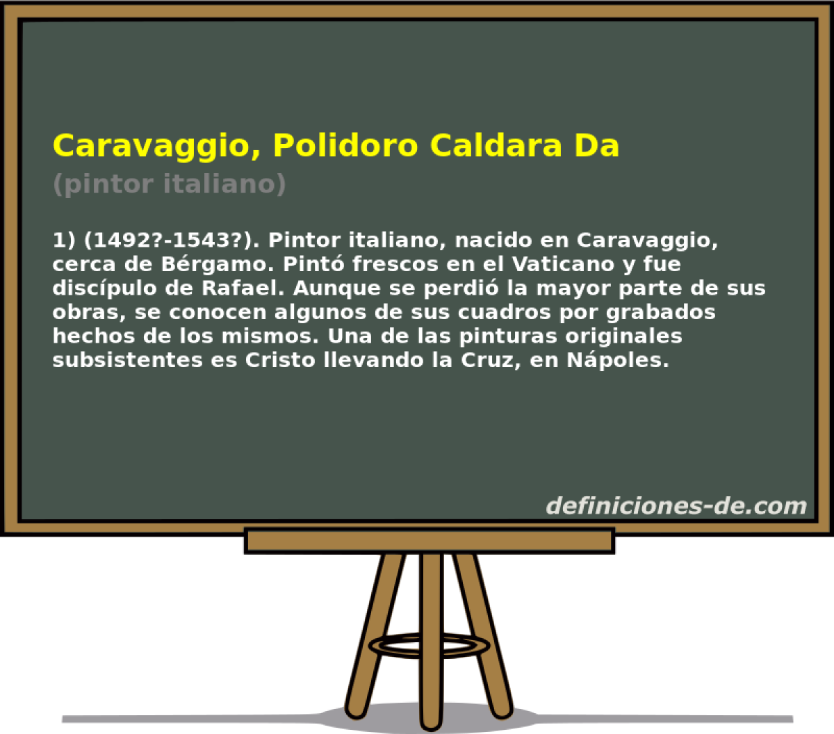 Caravaggio, Polidoro Caldara Da (pintor italiano)
