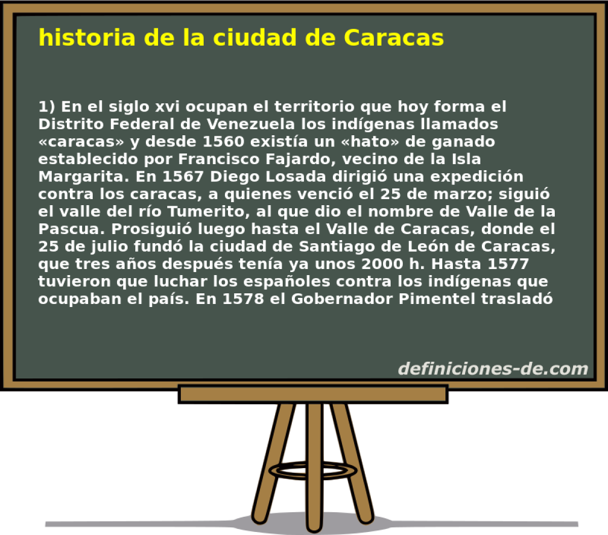 historia de la ciudad de Caracas 
