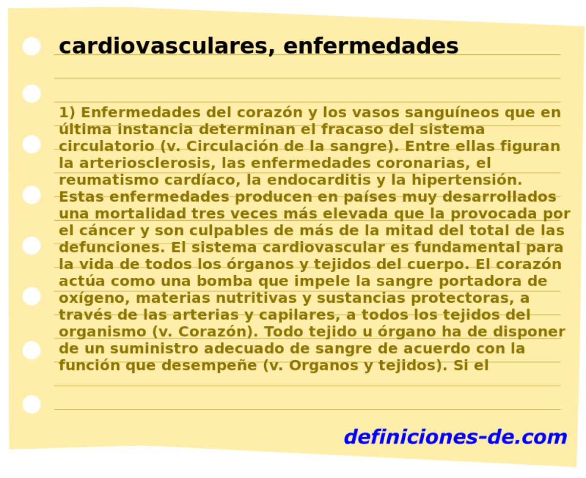cardiovasculares, enfermedades 