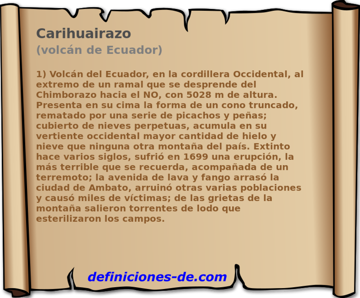 Carihuairazo (volcn de Ecuador)