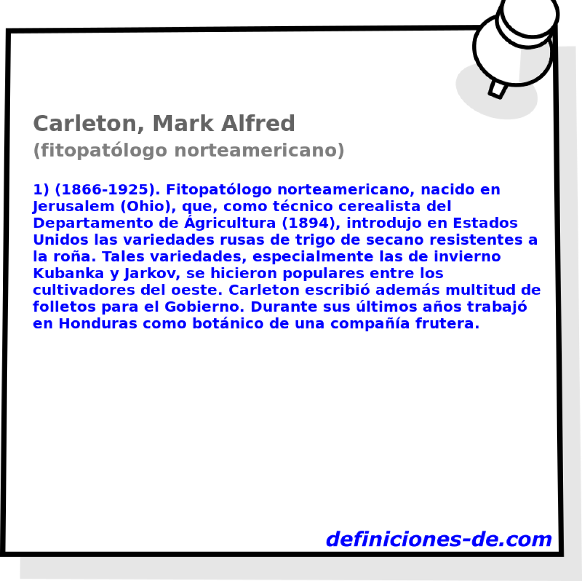 Carleton, Mark Alfred (fitopatlogo norteamericano)