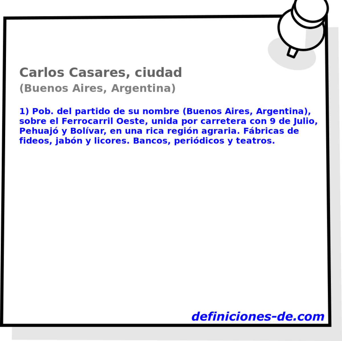 Carlos Casares, ciudad (Buenos Aires, Argentina)