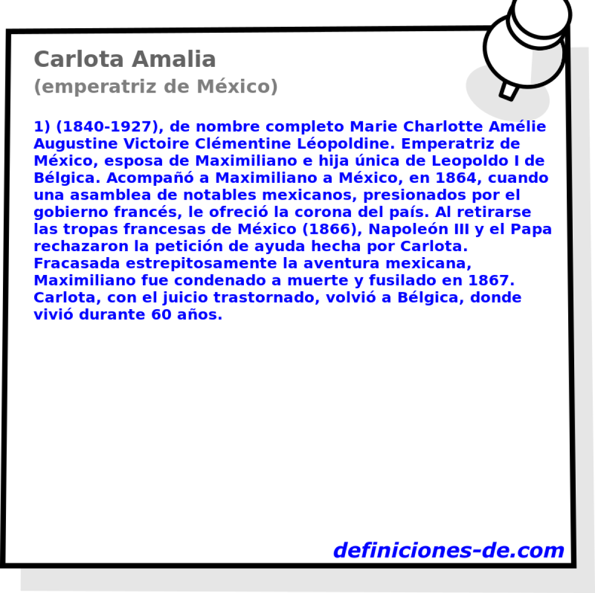 Carlota Amalia (emperatriz de Mxico)