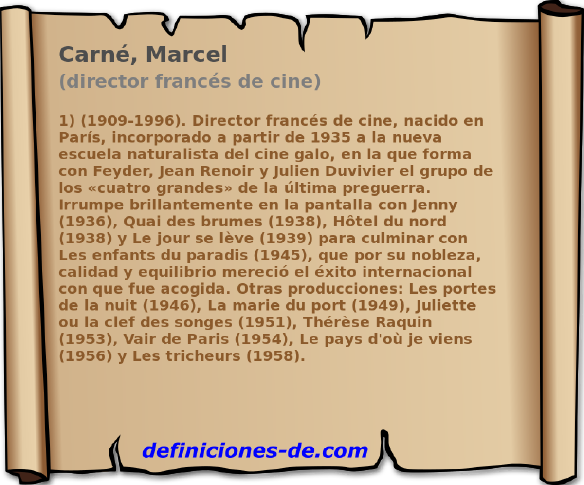 Carn, Marcel (director francs de cine)