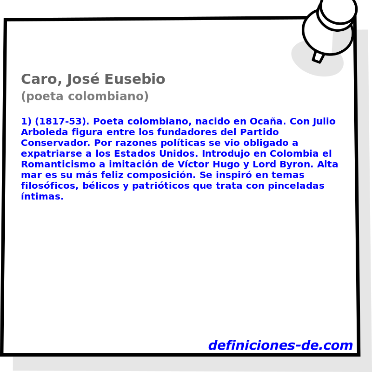 Caro, Jos Eusebio (poeta colombiano)