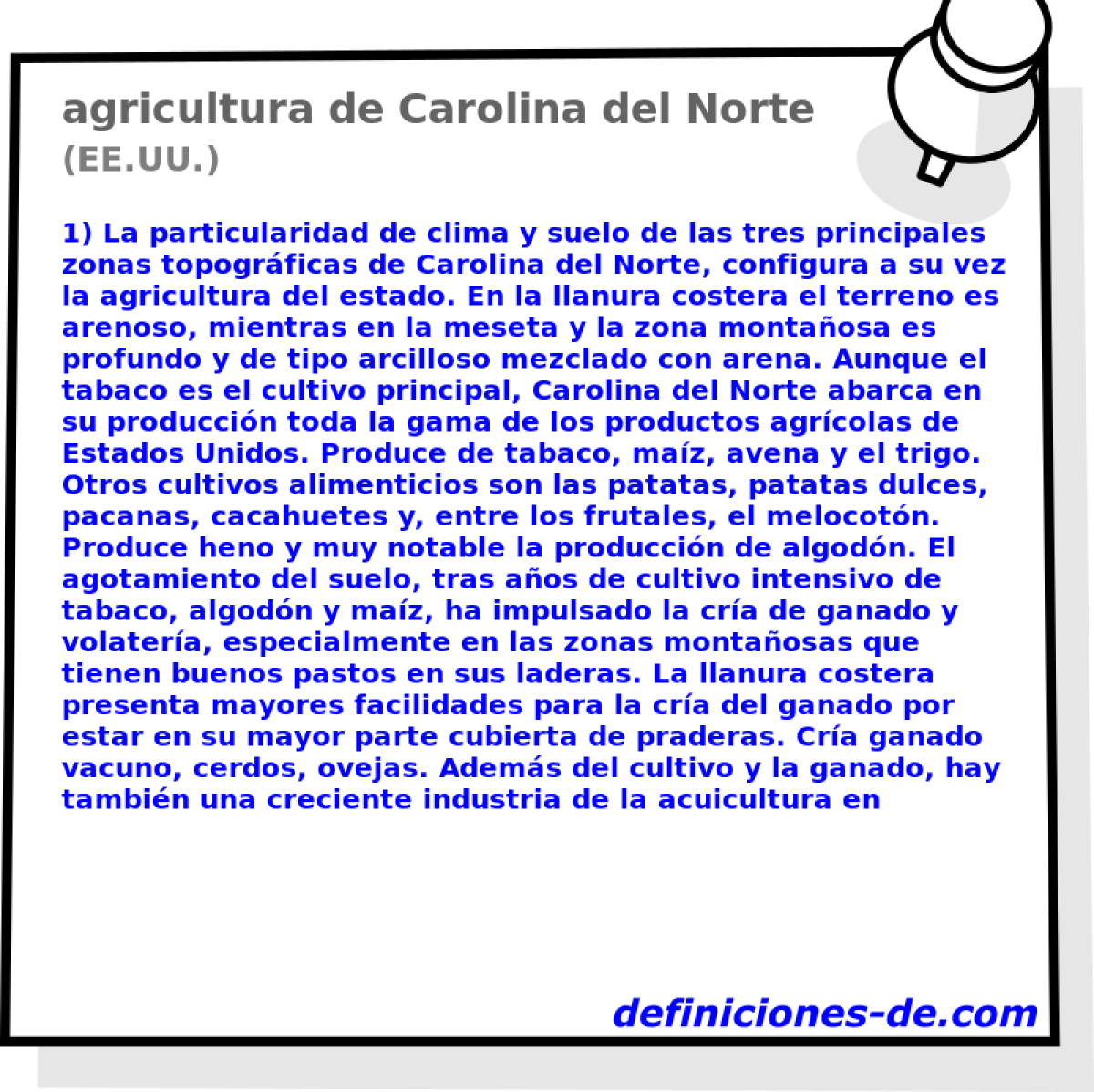 agricultura de Carolina del Norte (EE.UU.)