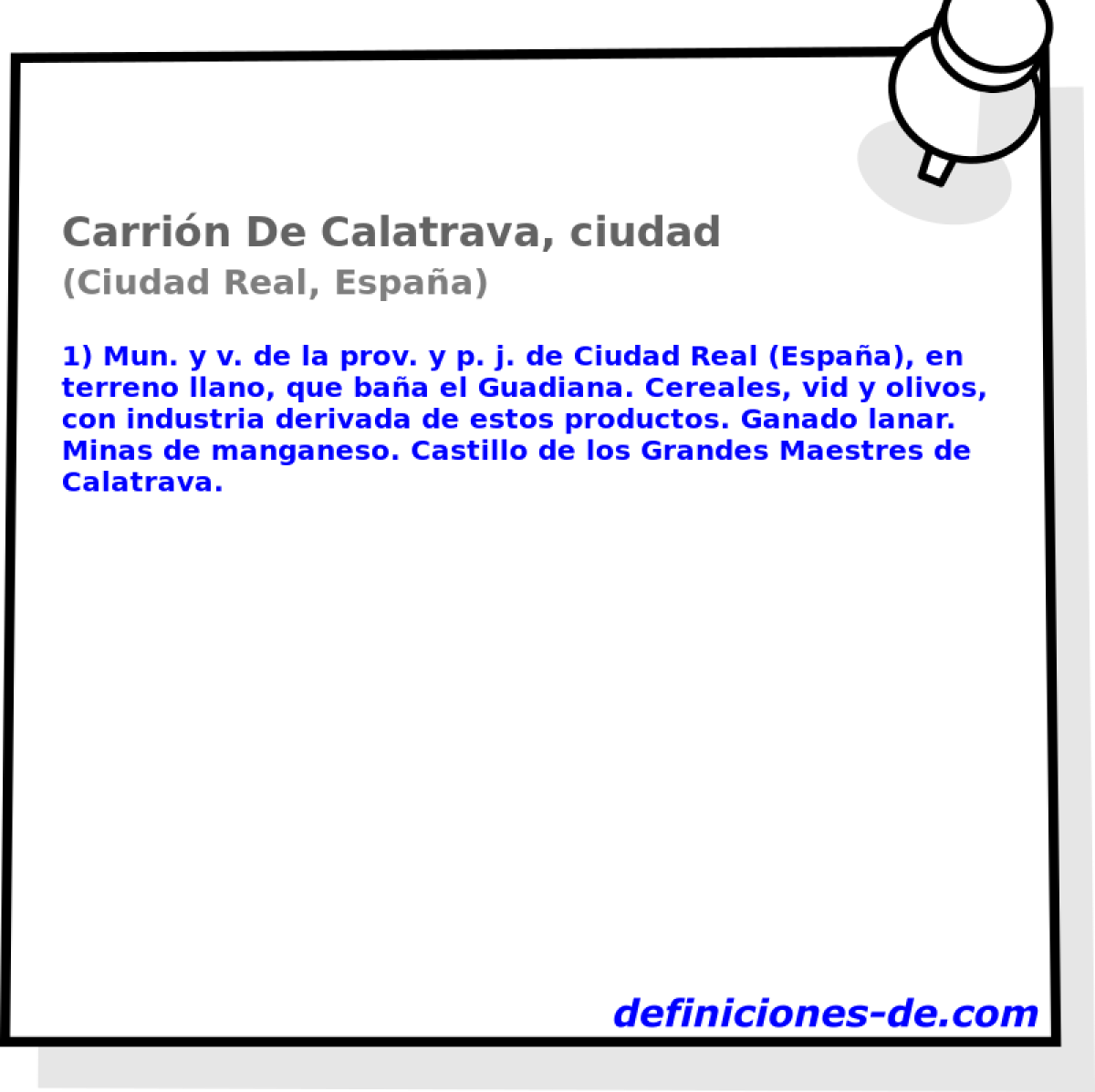 Carrin De Calatrava, ciudad (Ciudad Real, Espaa)