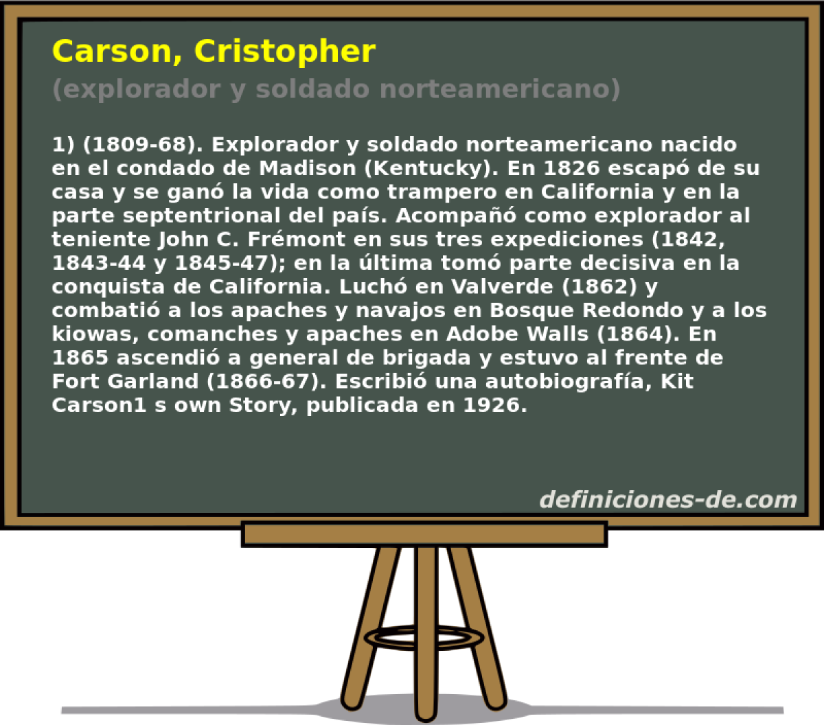 Carson, Cristopher (explorador y soldado norteamericano)