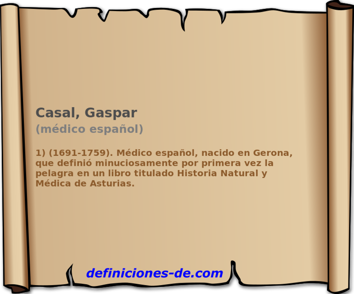 Casal, Gaspar (mdico espaol)