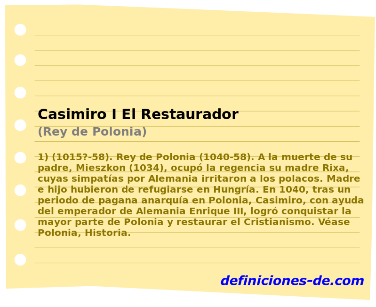 Casimiro I El Restaurador (Rey de Polonia)