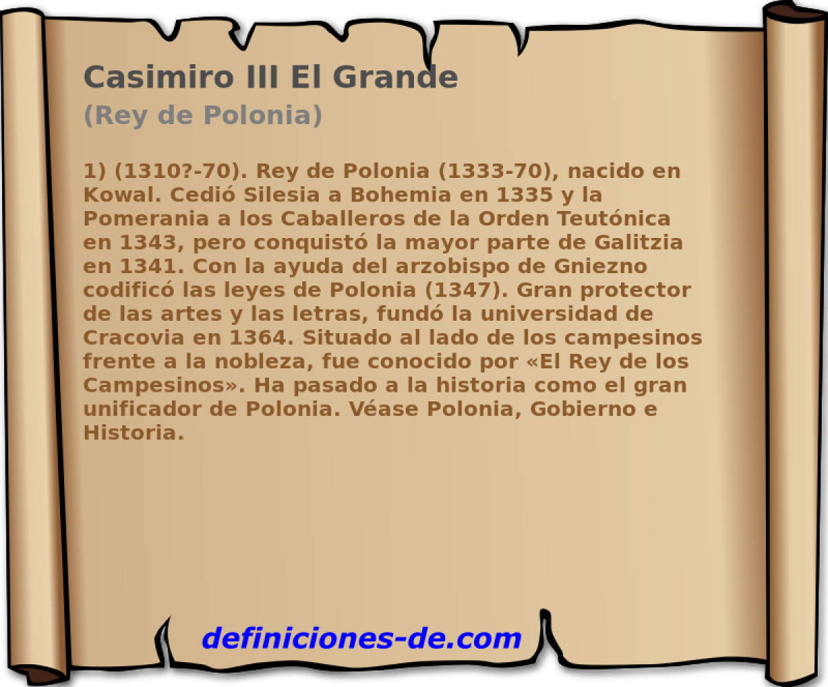 Casimiro III El Grande (Rey de Polonia)