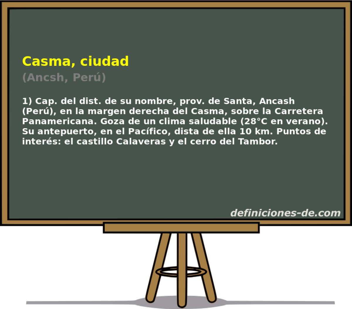 Casma, ciudad (Ancsh, Per)