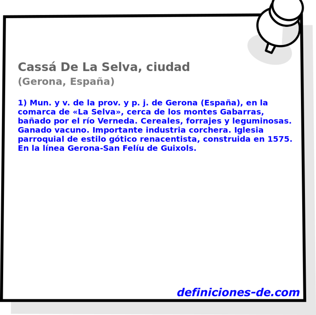 Cass De La Selva, ciudad (Gerona, Espaa)