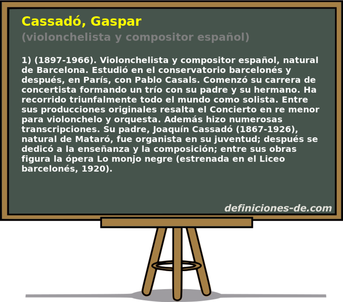 Cassad, Gaspar (violonchelista y compositor espaol)