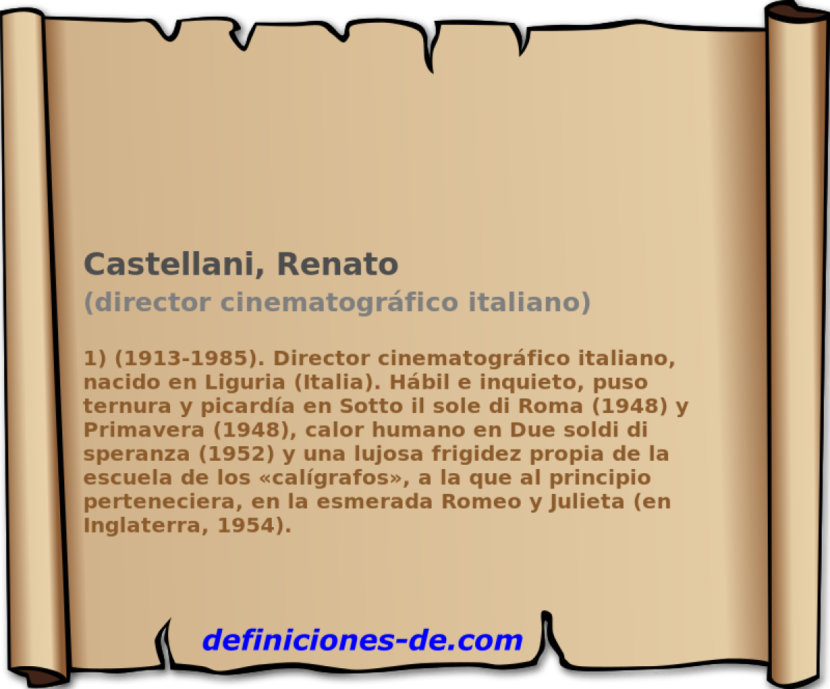 Castellani, Renato (director cinematogrfico italiano)