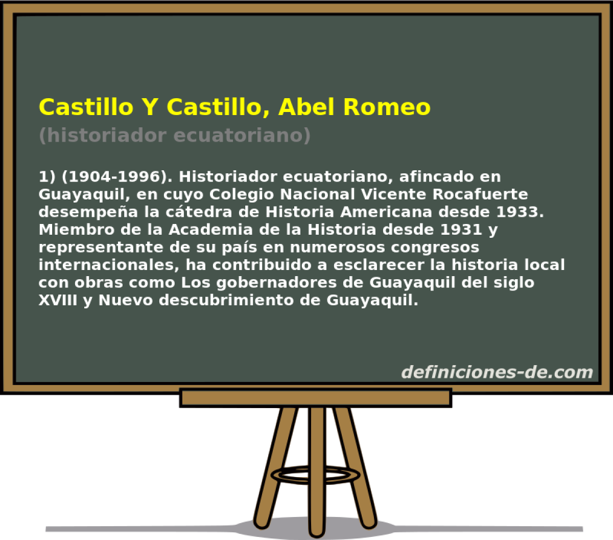 Castillo Y Castillo, Abel Romeo (historiador ecuatoriano)