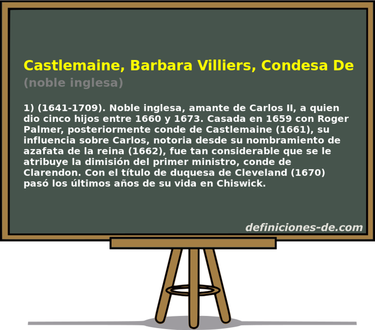 Castlemaine, Barbara Villiers, Condesa De (noble inglesa)