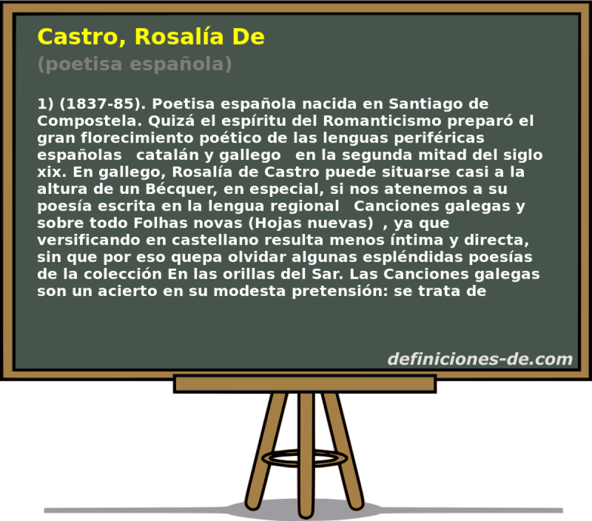 Castro, Rosala De (poetisa espaola)