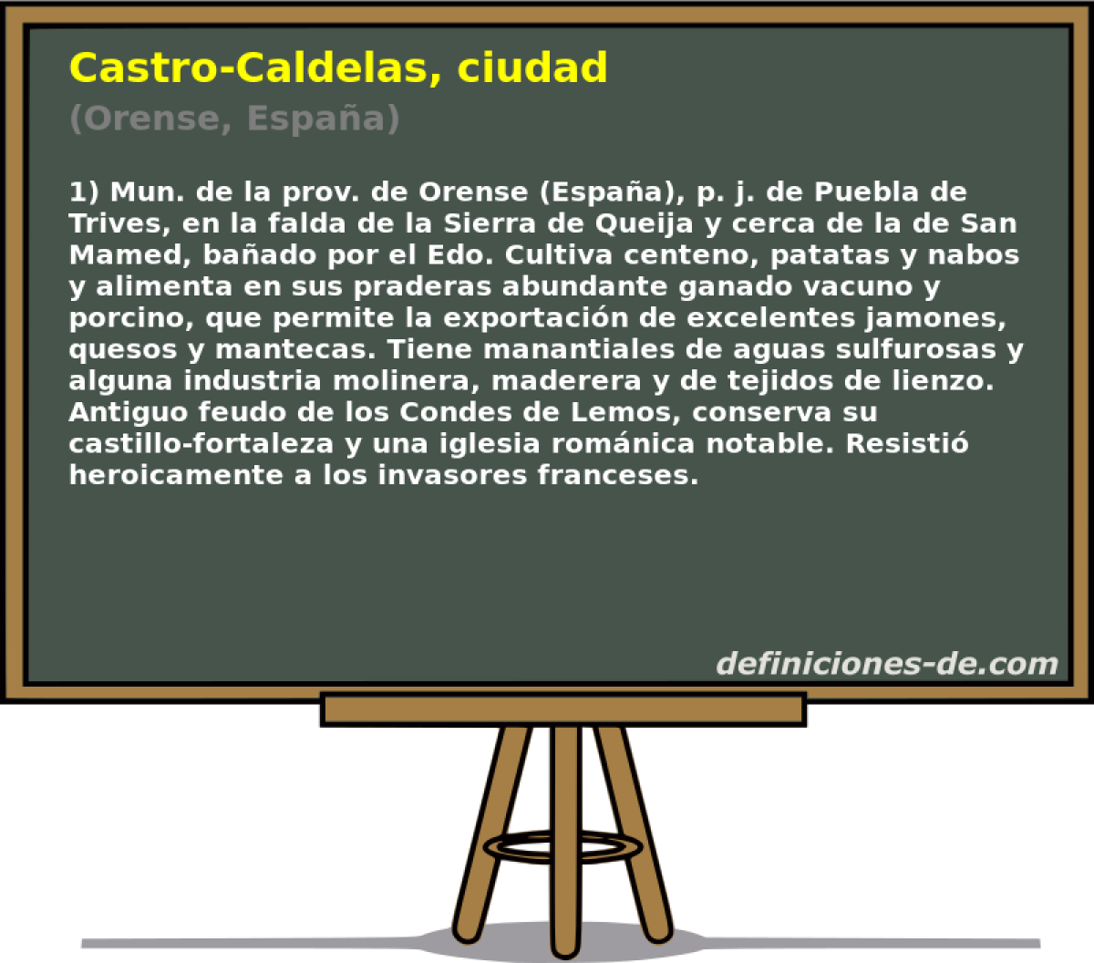 Castro-Caldelas, ciudad (Orense, Espaa)