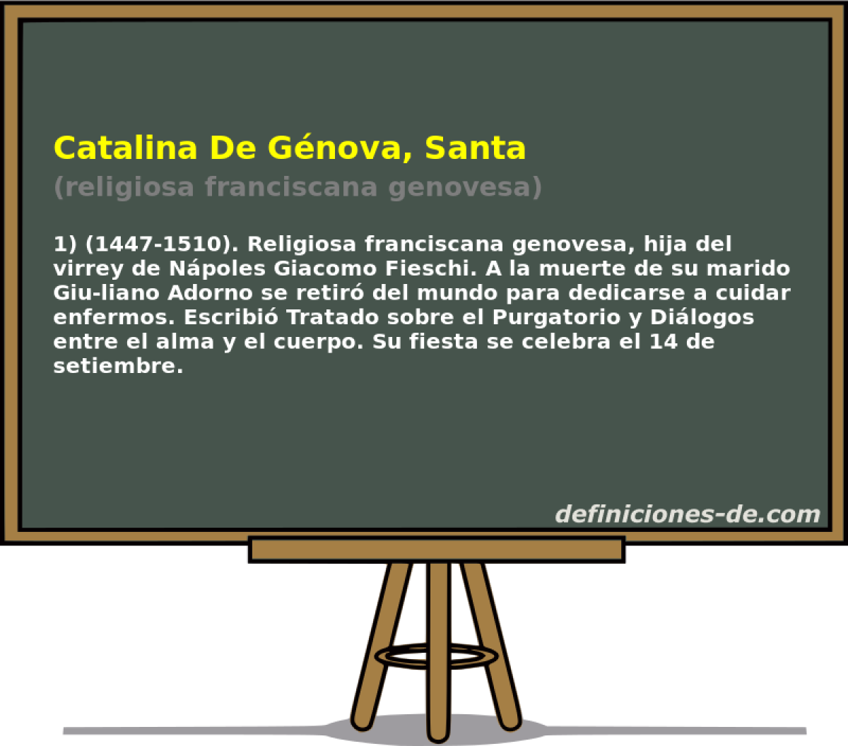 Catalina De Gnova, Santa (religiosa franciscana genovesa)