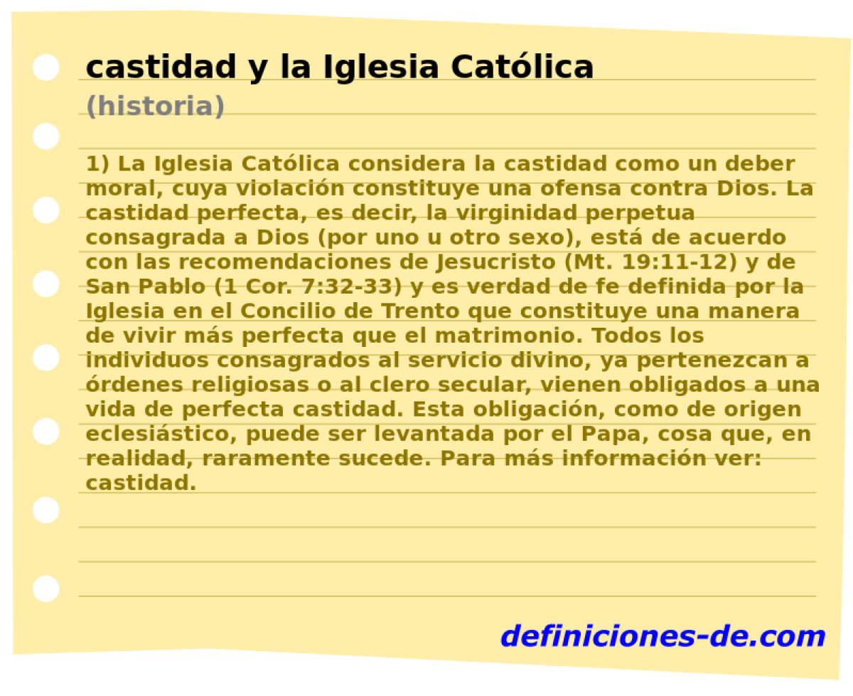 castidad y la Iglesia Catlica (historia)