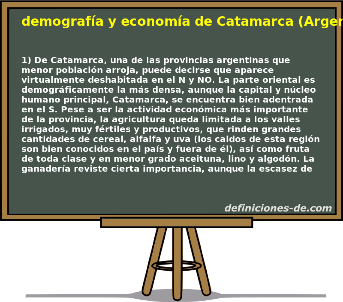 demografa y economa de Catamarca (Argentina) 