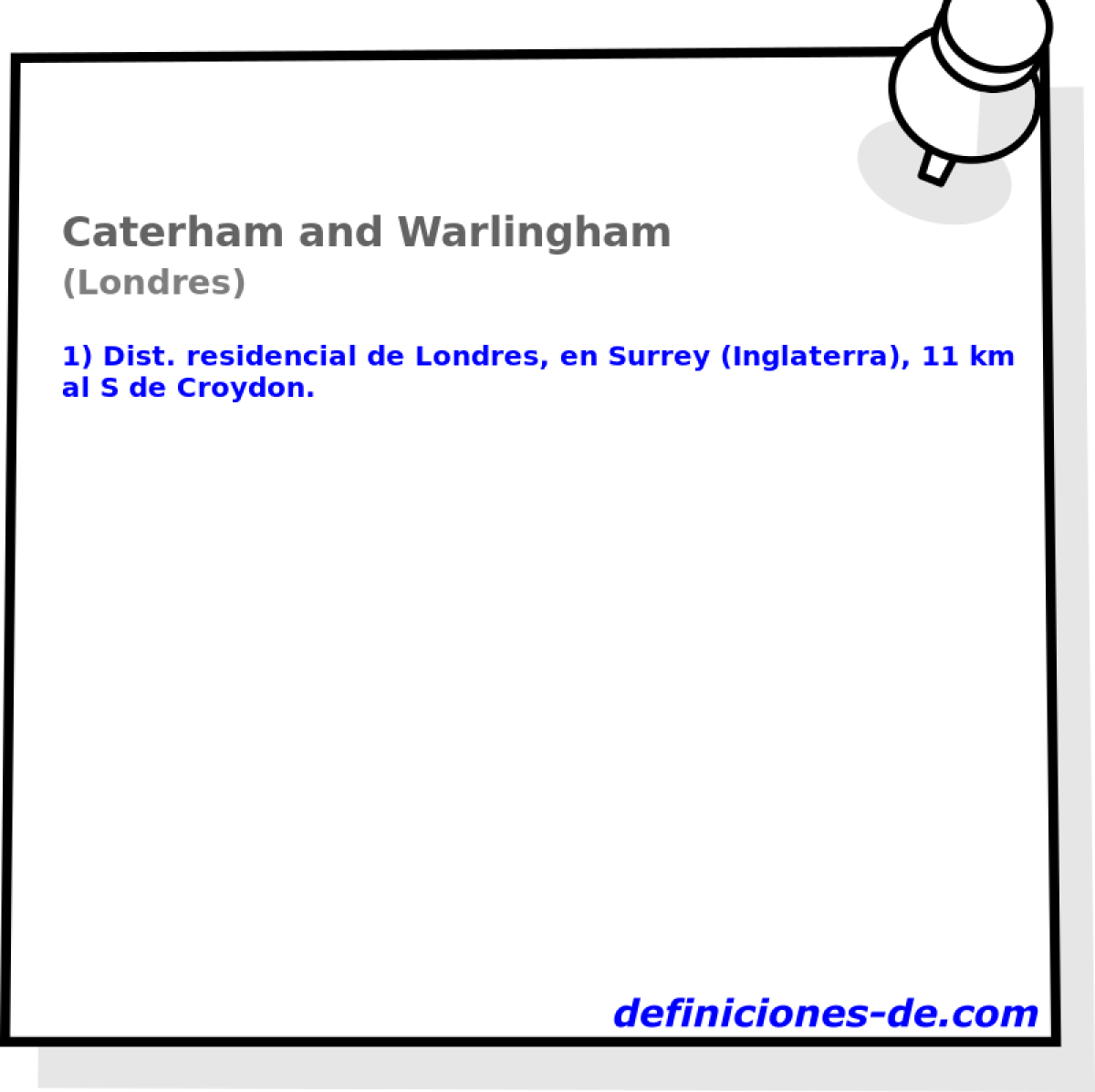 Caterham and Warlingham (Londres)