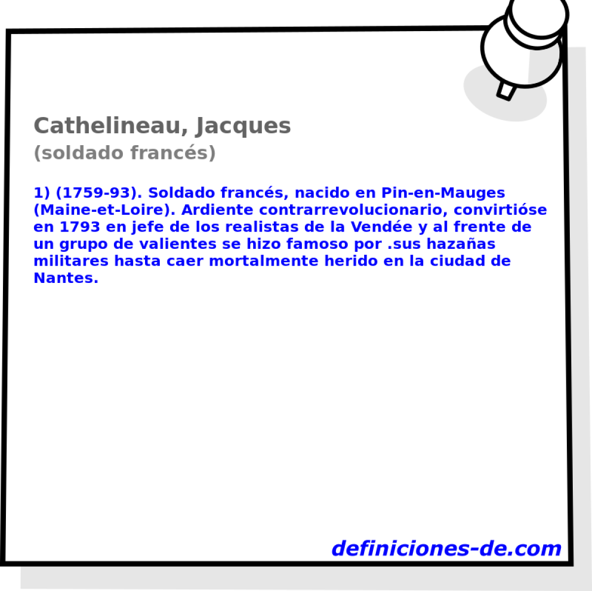 Cathelineau, Jacques (soldado francs)