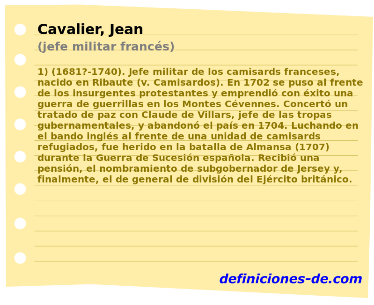 Cavalier, Jean (jefe militar francs)