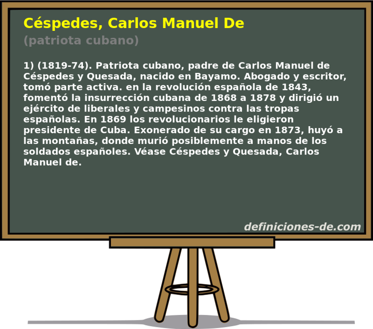 Cspedes, Carlos Manuel De (patriota cubano)