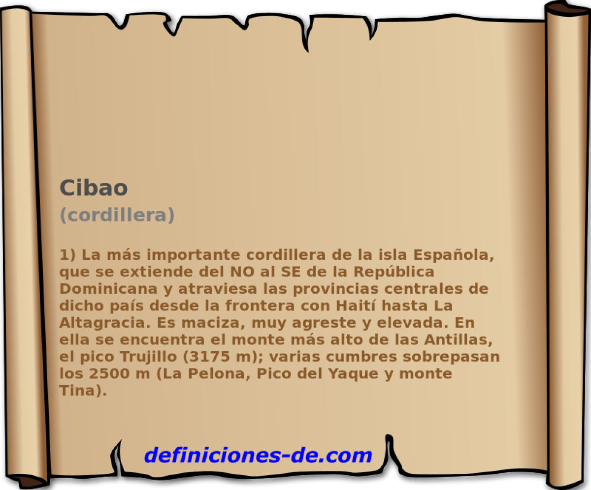 Cibao (cordillera)
