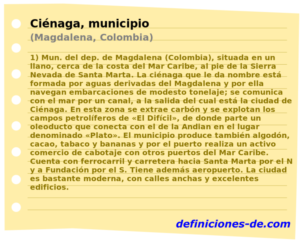 Cinaga, municipio (Magdalena, Colombia)