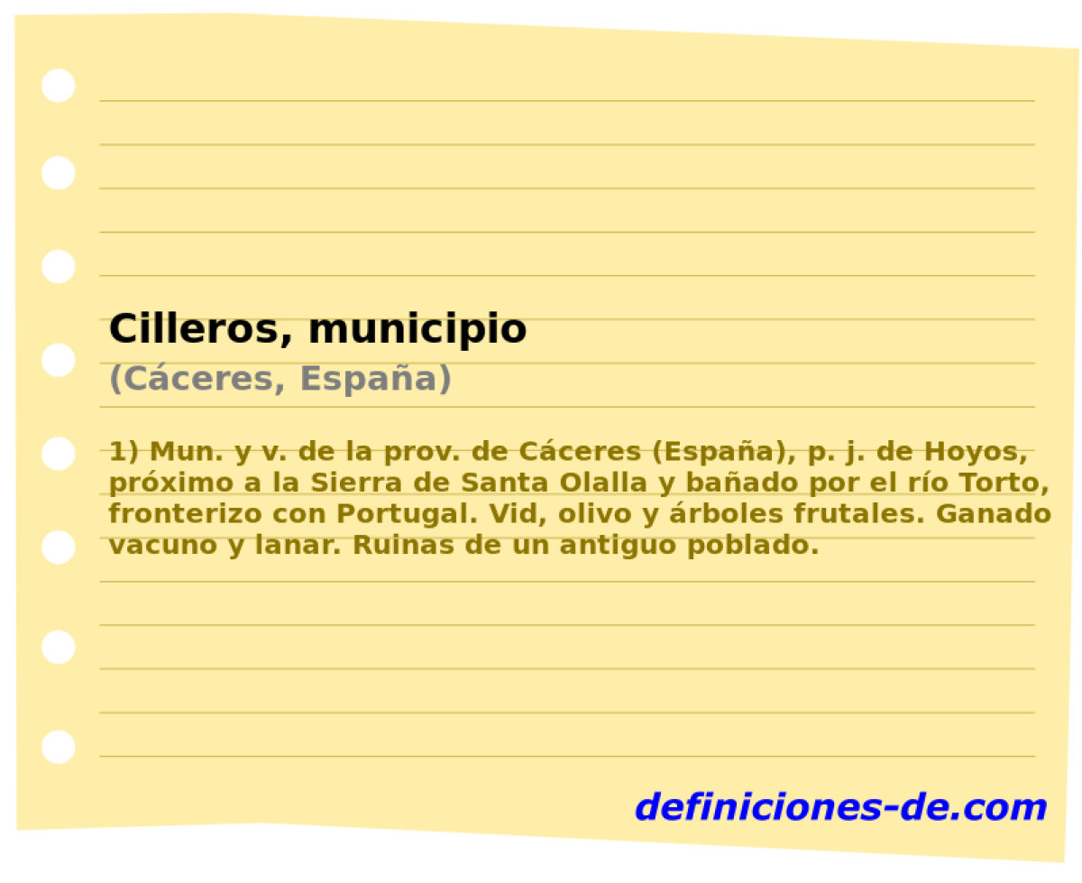 Cilleros, municipio (Cceres, Espaa)