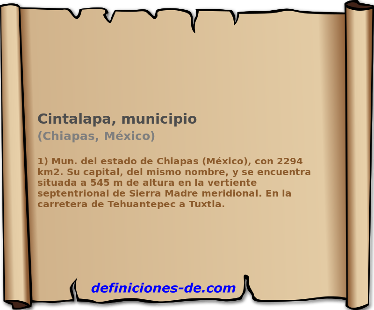 Cintalapa, municipio (Chiapas, Mxico)