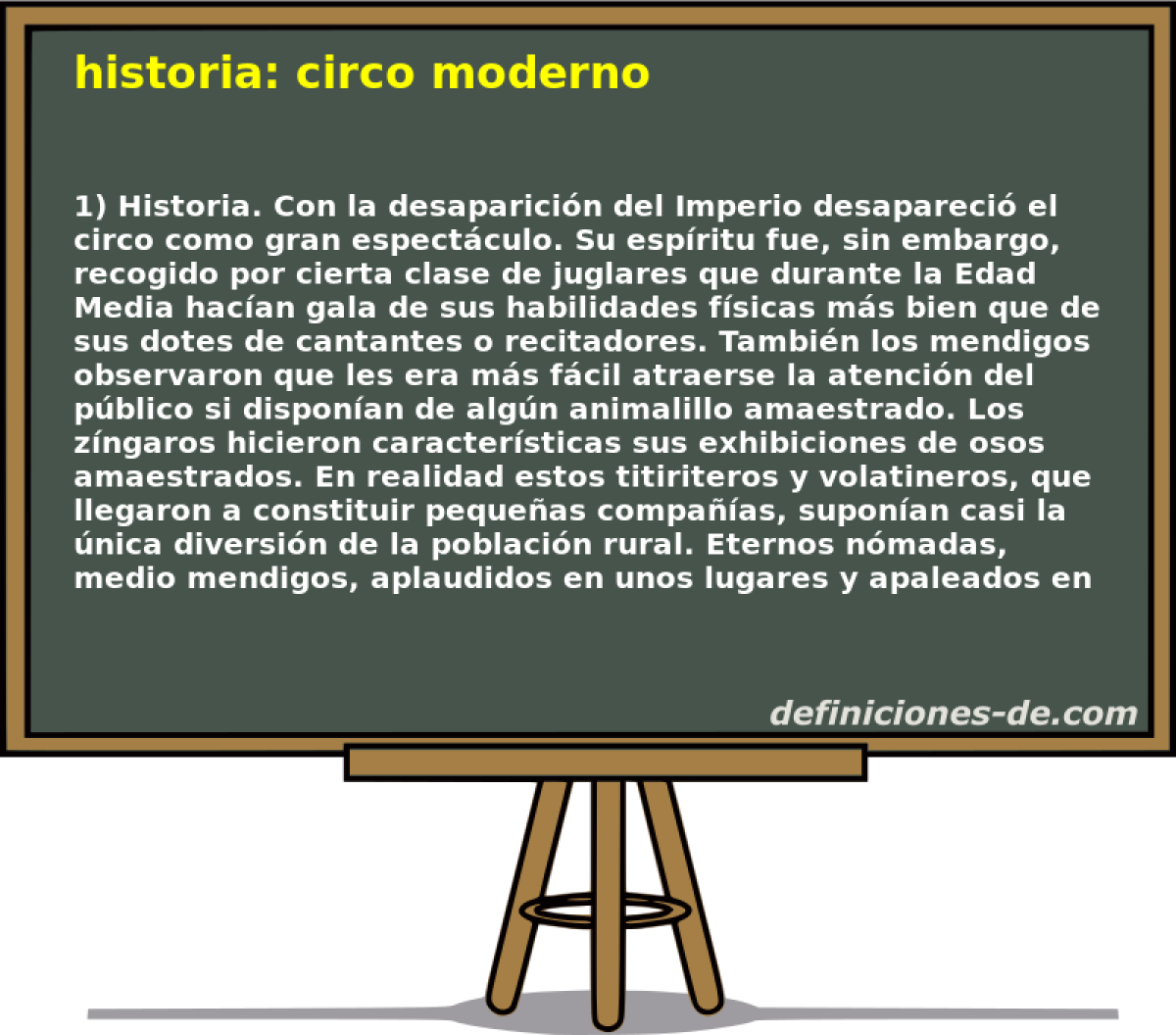 historia: circo moderno 