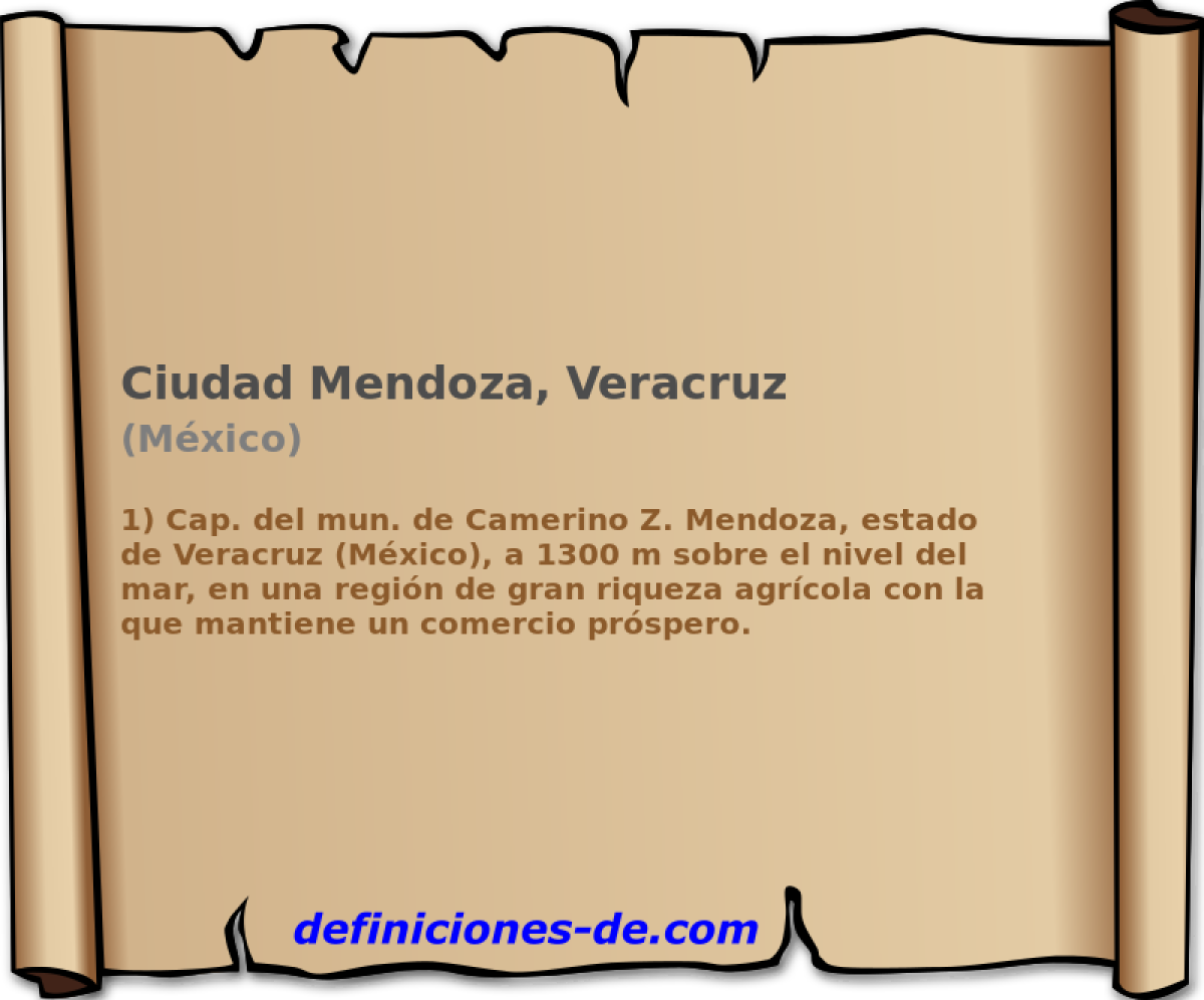 Ciudad Mendoza, Veracruz (Mxico)