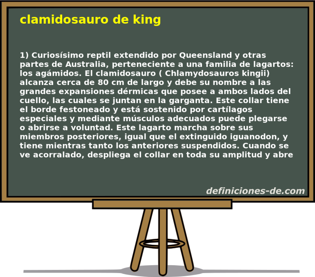 clamidosauro de king 