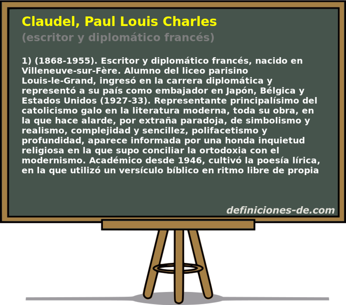 Claudel, Paul Louis Charles (escritor y diplomtico francs)