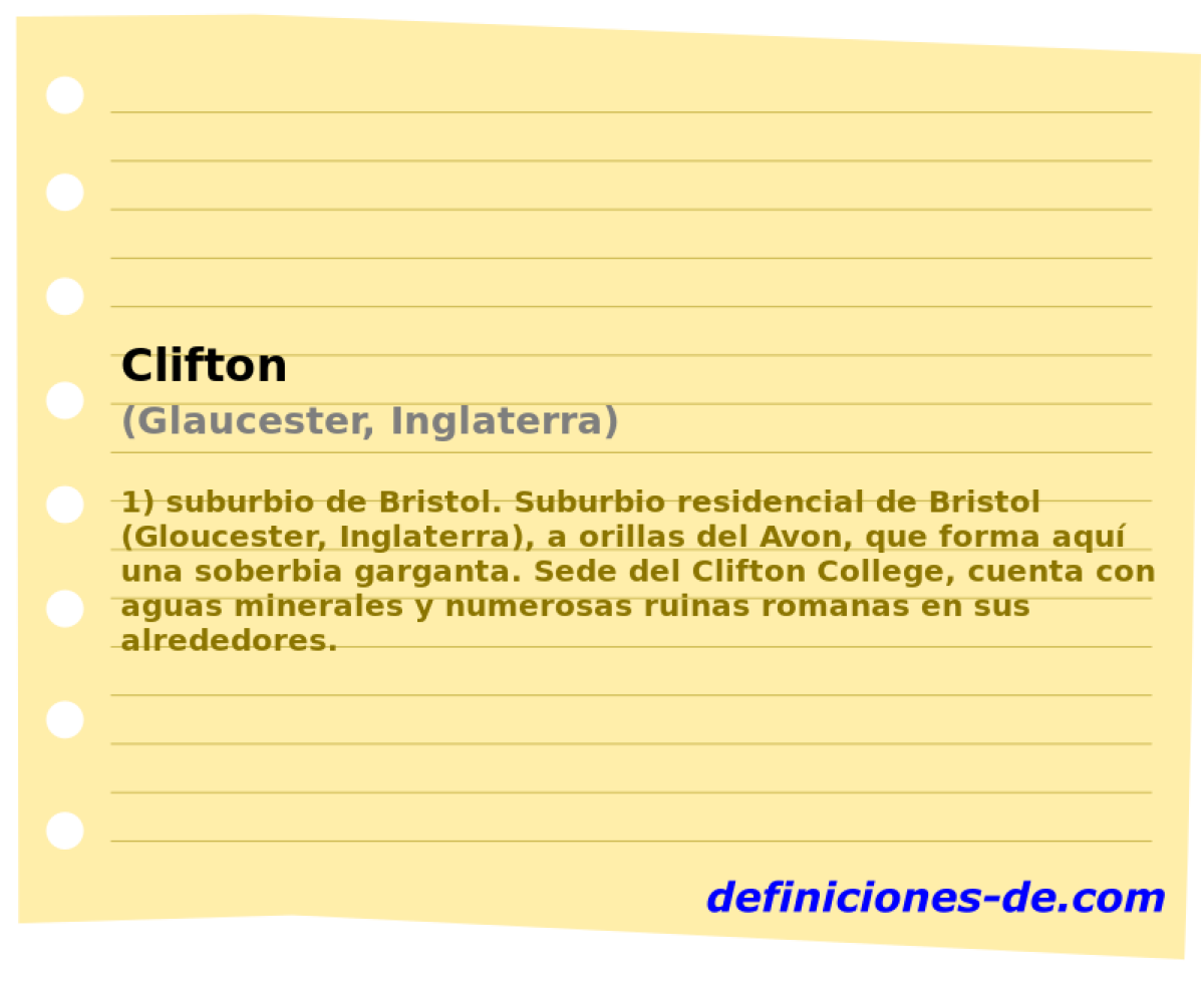 Clifton (Glaucester, Inglaterra)